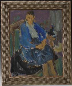 DI GESU Victor 1914-1988,Portrait of woman,Slawinski US 2017-11-12