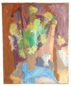 DI GESU Victor,tabletop still life featuring a vase overflowing w,Winter Associates 2022-03-14