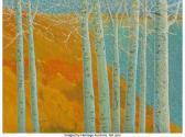 DI GIORGIO Joseph 1931-2000,Hudson Birches,1981,Heritage US 2022-02-11