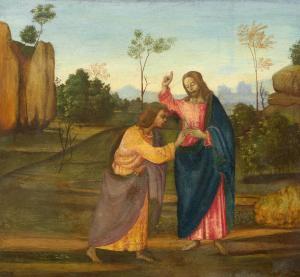DI GIOVANNI BARTOLOMEO 1460-1515,Doubting Thomas,Galerie Koller CH 2023-09-22