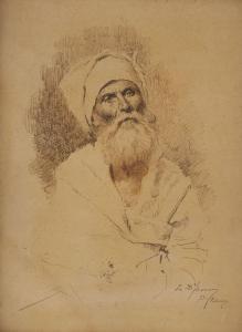 di GIOVANNI Luigi 1856-1938,Ritratto di uomo con turbante,1893,Wannenes Art Auctions IT 2013-05-28
