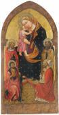 DI GIOVANNI SCOLAIO,The Madonna of Humility with Saints John the Bapti,Palais Dorotheum 2015-04-21
