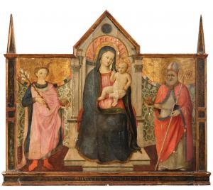 DI GIUSTO ANDREA 1400-1450,Madonna and Child enthroned,Palais Dorotheum AT 2024-04-24