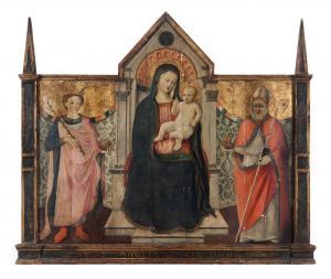 ANDREA DI GIUSTO 1423-1450,Madonna con il Bambino e santi,Wannenes Art Auctions IT 2020-06-25