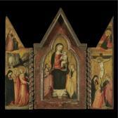 DI LORENZO Bicci 1368-1452,A PORTABLE TRIPTYCH: CENTRAL PANEL: THE MADONNA AN,Sotheby's 2007-07-04