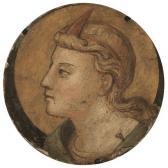 DI LORENZO Bicci 1368-1452,HEAD OF AN ANGEL IN PROFILE,Sotheby's GB 2010-01-28