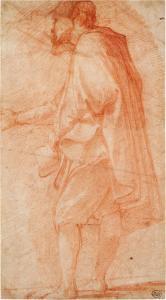 di MANNOZZI Giovanni San Giov.,A man wearing a mantle, seen in profile,Sotheby's 2022-07-06
