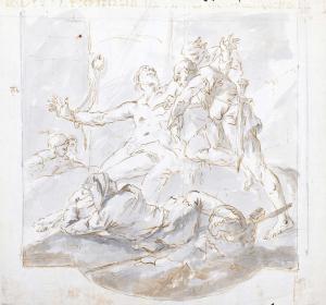 di MARIESCHI Jacopo Paolo 1711-1794,Le martyre de saint Bartolomé,Pierre Bergé & Associés 2022-05-20
