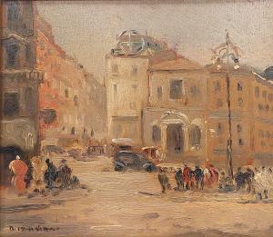 DI MARINO Francesco 1892-1954,Piazza Trieste Trento a Napoli,Blindarte IT 2024-04-10