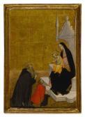 DI MORO Ventura 1395-1486,MADONNA AND CHILD WITH SAINT ANTHONY AND TWO DONOR,Sotheby's GB 2019-12-18