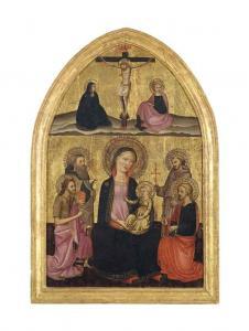 DI MORO Ventura 1395-1486,The Madonna and Child enthroned with Saints Franci,Christie's 2016-12-09