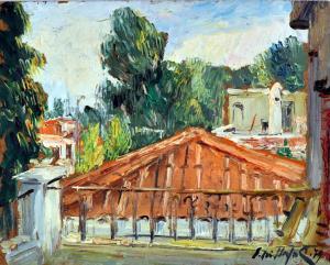 DI NAPOLI EDMONDO 1938-2016,Paesaggio con tetti,Vincent Casa d'Aste IT 2012-12-18