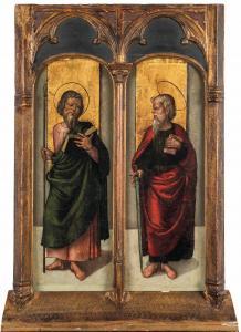 DI PIETRO GIOVANNI 1450-1528,San Paolo e San Tommaso,Cambi IT 2022-12-14