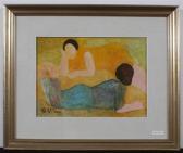 DI PISA GIOVANNI 1900-1900,Two women, reclining,Galerie Koller CH 2008-05-24