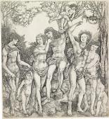 di ROBETTA Cristoforo M. 1462-1535,Allegory of Carnal Love.,1498,Swann Galleries US 2014-04-29