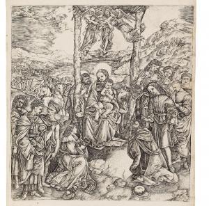 di ROBETTA Cristoforo M. 1462-1535,The Adoration of the Magi,1496,Palais Dorotheum AT 2023-04-04
