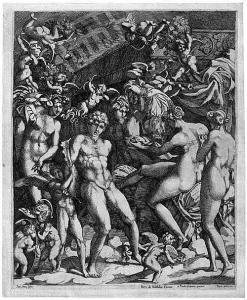 di ROSSO FIORENTINO B Giovanni Jacopo 1494-1541,Mars und Venus,1575,Galerie Bassenge DE 2017-11-30