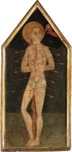 DI RUFFOLO PIETRO 1400-1400,Saint Sebastian,15th Century,Christie's GB 2000-10-19