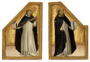 di STARNINA Gherardo Jacopo 1365-1409,Saint Thomas Aquinas; and Saint Dominic,Christie's 2020-12-15