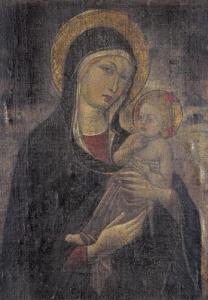 Di Tommè Luca 1330-1389,Maria mit Kind.,1367,Dobiaschofsky CH 2009-11-11