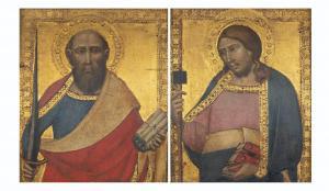 Di Tommè Luca 1330-1389,Saint Paul; and Saint James the Less,Christie's GB 2021-04-22