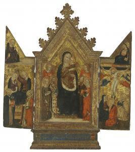DI TOMMASO Niccolo,A triptych: the central panel: TheMadonna and Chil,Christie's 2019-07-05