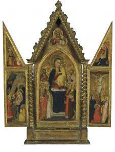 DI TOMMASO Niccolo,The Madonna and Child Enthroned, with saints and C,Christie's 2017-04-27