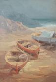 DI VICCARO Antonio 1935,Rowing Boats on the Beach,1978,John Nicholson GB 2018-07-25