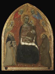 Niccolo Di Tommaso - The Madonna And Child With Saints Anthony Abbot And Francis Andfour Angels