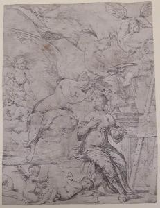 DIAMANTINI Giuseppe 1621-1705,Allegoria della pittura,1690,Bertolami Fine Arts IT 2021-11-16