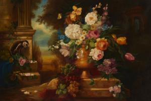 DIART Jules Édouard 1840-1890,Floral still life,John Moran Auctioneers US 2023-04-25