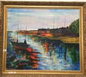 DIAZ Carlos 1968,Estuary Scene,1988,Rowley Fine Art Auctioneers GB 2019-04-13