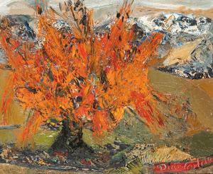 DIAZ CASTILLA Luciano 1940,Willow tree in autumn,1989,Subastas Segre ES 2024-02-06