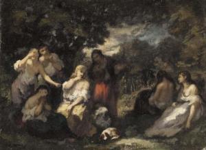 DIAZ DE LA PENA Narcisse Virgile 1807-1876,Conversation sous les arbres,Christie's GB 2003-04-23