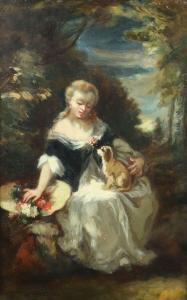 DIAZ DE LA PENA Narcisse Virgile 1807-1876,Portrait de Marie, fille du peintre, av,Auxerre Enchères 2024-04-07