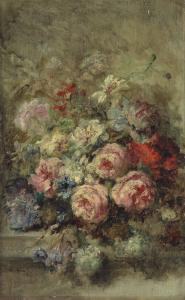 DIAZ DE LA PENA Narcisse Virgile 1807-1876,Still life with roses,Christie's GB 2013-05-22