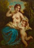 DIAZ DE LA PENA Narcisse Virgile,Vénus désarmant l'Amour de sa rose,1846,Galerie Koller 2022-04-01