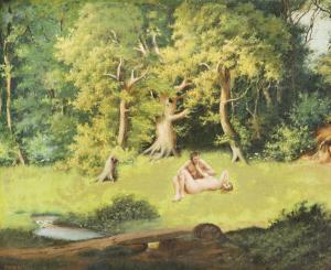 DIBLIK Xaver Frantisek 1887-1955,Faun\’s Tryst,Palais Dorotheum AT 2019-03-09