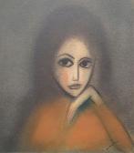 DICKERSON Robert Henry 1924-2015,Girl with Hand on Chin,Raffan Kelaher & Thomas AU 2025-09-02