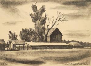 Dickerson William 1904-1972,Farm Buildings,1936,Rachel Davis US 2023-06-03