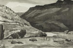 Dickerson William 1904-1972,In the Rio Grand Canyon,1964,Hindman US 2023-05-05