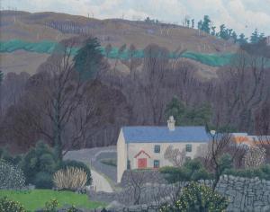 DICKEY Edward Montgomery  O'Rourke 1894-1977,Cottage in a Woodland Landscape,1921,Bonhams 2021-11-23