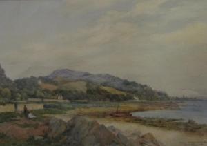 DICKIE William D.D 1896-1928,Coastal scene with figures,Wotton GB 2021-11-08