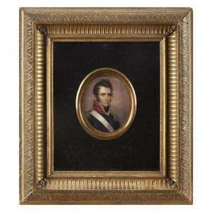DICKINSON Anson 1779-1852,Portrait miniature of a field grade infantry officer,Freeman US 2018-11-14