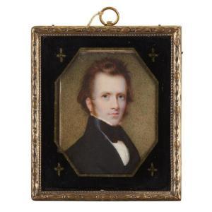 DICKINSON Anson 1779-1852,Portrait miniature of a young man,Freeman US 2018-04-25