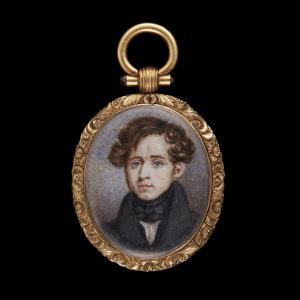DICKINSON Anson 1779-1852,Portrait miniature of Judah Philip Benjamin,1853,Freeman US 2017-04-26