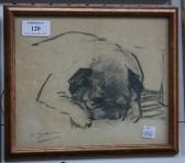 DICKINSON Molly,Study of a Sleeping Pug Dog,Tooveys Auction GB 2009-07-15