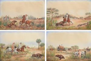 DICKINSON Preston 1891-1930,Pig Sticking in India,19th century,Tennant's GB 2020-01-11
