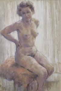 DICKINSON Ronald 1900-1900,Nude against the light,Woolley & Wallis GB 2012-06-13
