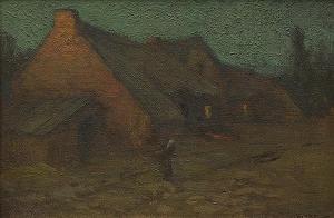 DICKMAN Charles John 1863-1943,Woman Returning Home at Twilight,Clars Auction Gallery US 2013-08-11